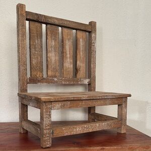 Fox Children's Wooden Chair Nordic Style Photography Props